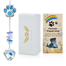 Pet Memorial Suncatcher, Pet Memorial Gifts for Dogs, Crystal Dog Memorial Su...