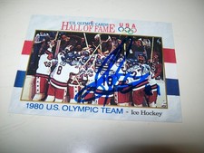 1991 IMPEL STEVE JANASZAK AUTO SIGNED #69 1980 MIRACLE ON ICE GOLD MEDAL HOCKEY