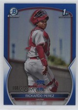 2023 Bowman Chrome Prospects Blue Refractor 56/150 Rickardo Perez #BCP-27 1ku7
