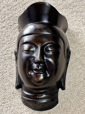 Buddhist Cast Iron Mask Wall Hanging Decorative Religious Item