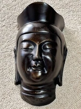 Buddhist Cast Iron Mask Wall Hanging Decorative Religious Item