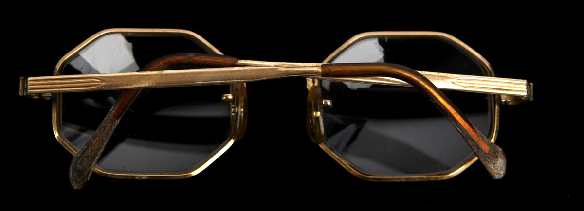Vintage Victory 1/20 12KGF Octagonal Eyeglasses Glasses 5 1/4