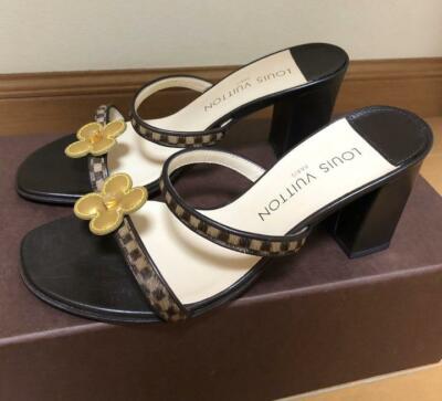 靴 LV Damier Mule Sandals Brown 36 Y2K s-l400.jpg