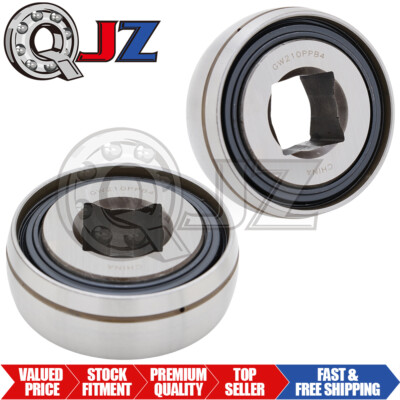 [2-Pack] GW210PPB4 Disc Harrow Ball Bearing [1-1/8'' Square Bore x 90 mm OD]