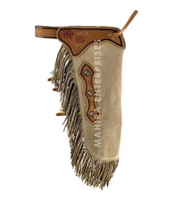 Custom Western Chinks for Men Women Kids Suede Leather Rodeo Bull Trail Riding