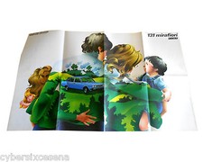 FIAT 131 mirafiori poster quattroruote 1974