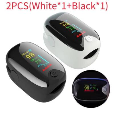 2 Oximeter Messgerät Pulsmessgerät Pulsoximeter Finger Puls Sauerstoff Blut SpO2