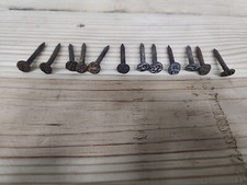 Lot of 12 1930s Old Vintage Railroad Pole Date Numbered Nails Spikes