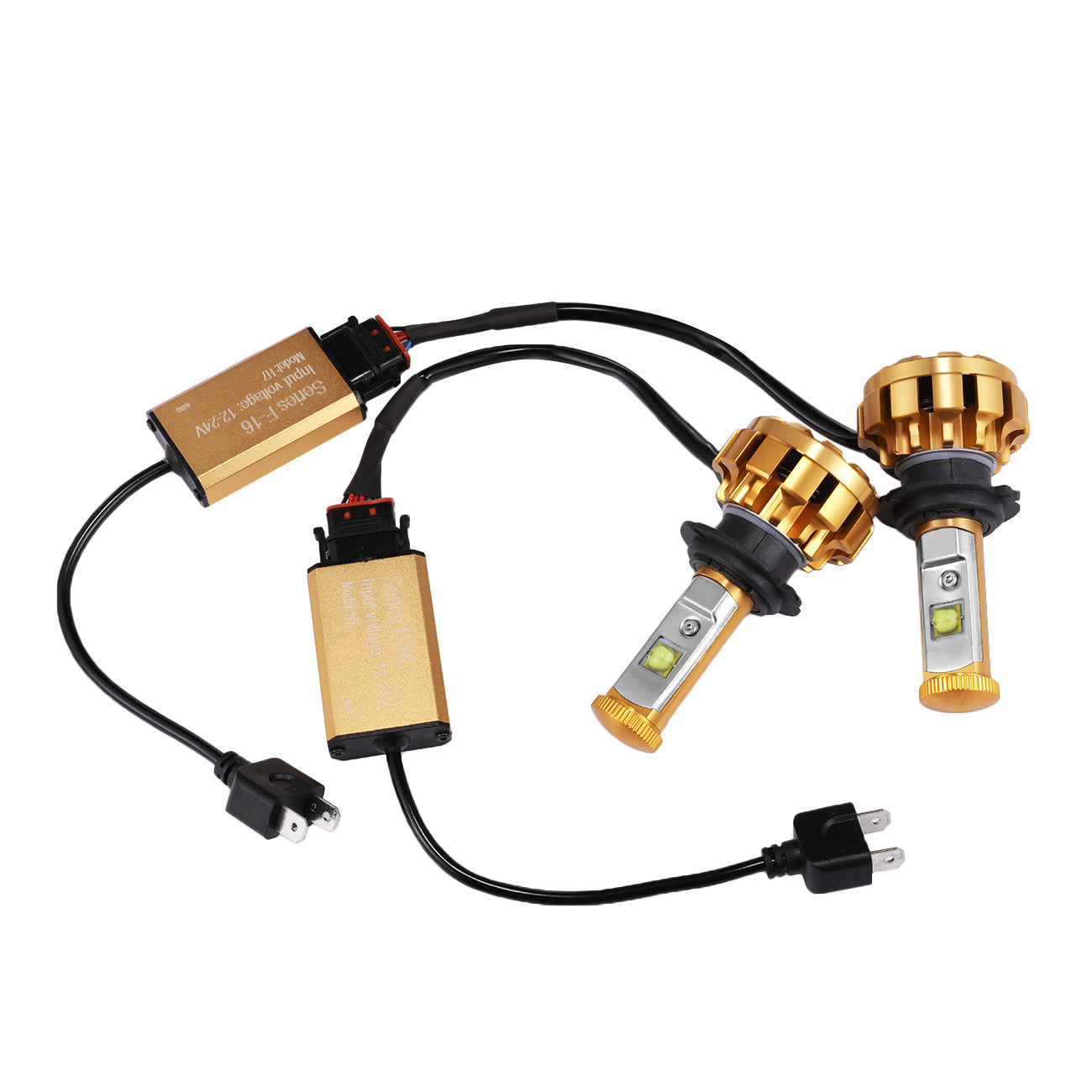 Auxbeam H7 60W LED Headlight Bulb Kit 6000K White+ Load Resistors