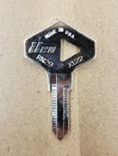 Ilco Key Blank X122 / RN29 Fits Renault Dodge Eagle VA2 VA10 VA75 VAC59 - UNCUT!