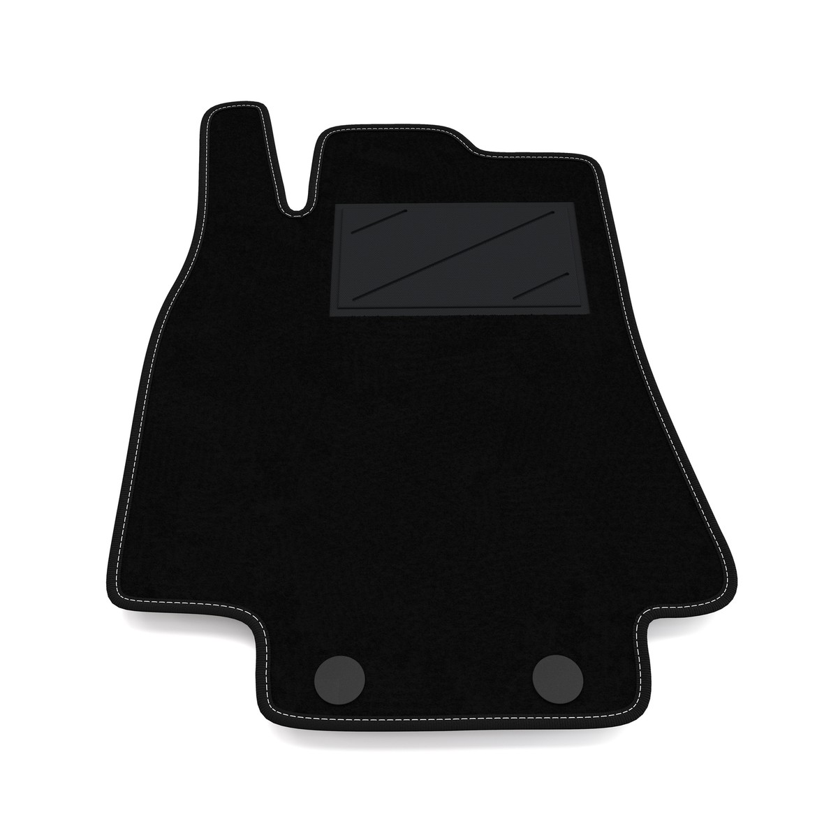 Tappetino Guida Peugeot 107 05-14 | Offerta Velluto Grafite + Clip