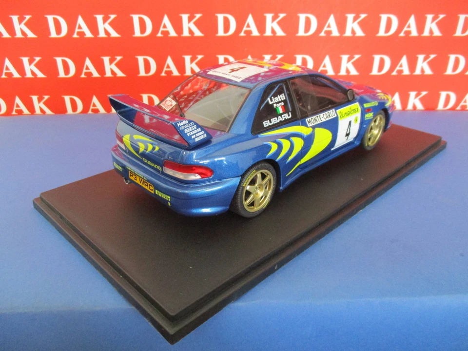 Die cast 1/18 Modellino Auto Subaru Impreza WRC Rally Monte Carlo 2007 P. Liatti - Immagine 4 di 4