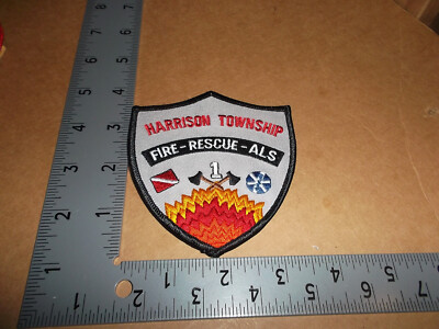 Harrison Township Fire Rescue ALS EMS Patch~Michigan~MI~Advanced Life Support~Nw