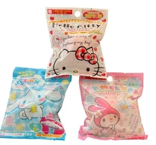 Japan daiso bath ball with Sanrio characters.
