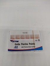 Gutta Percha Points Accessory HTM .02/15 Box of 120 Dental Root Canal 07/2025