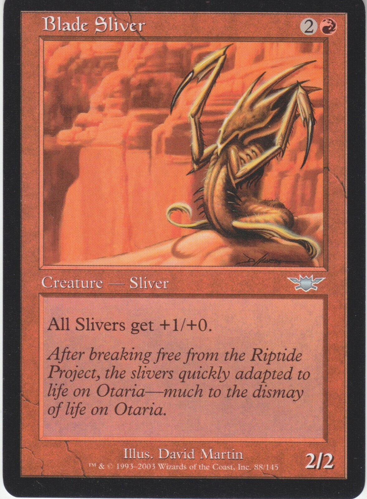 Blade Sliver Legions MtG LP to NM