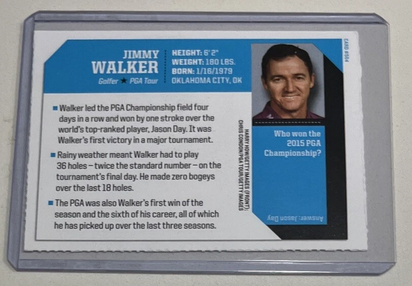 JIMMY WALKER ROOKIE SPORTS ILLUSTRATED FOR KIDS SI PGA GOLF CHAMP - Image 2 of 2