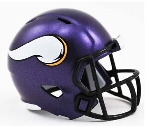 NFL Riddell Pocket Pro Helmet, Minnesota Vikings, New (Speed) | eBay