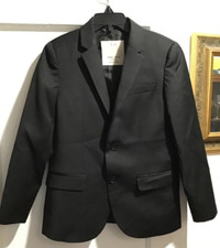 Zara Boys Black Blazer Jacket Formal Sz 7 122 cm EUC