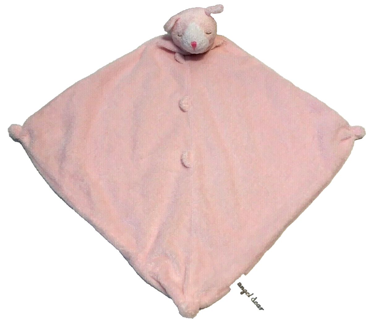 Angel Dear Pink Kitty Baby Lovey Security Blanket Crib Toy Soft