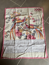 TUCH ALTER WERBEKALENDER 1999 PARADIESVÖGEL BLUMEN