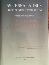 Allard, A. Avicenna Latinus. Liber Primus Naturalium. Tractatus Secundus. selten