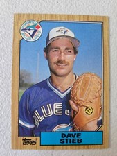 1987 Topps Dave Stieb Baseball Card Toronto Blue Jays #90 + 2 Free Mystery Cards