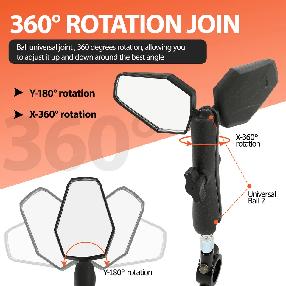 Espejos retrovisores laterales plegables Adventure para motocicleta Suzuki Kawasaki Honda Foto 3 de 4