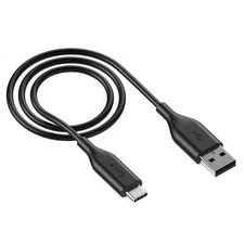 Auto Drive USB-C to USB-A, 3ft, Charging & Data Sync Cable, PVC, Black, Single P