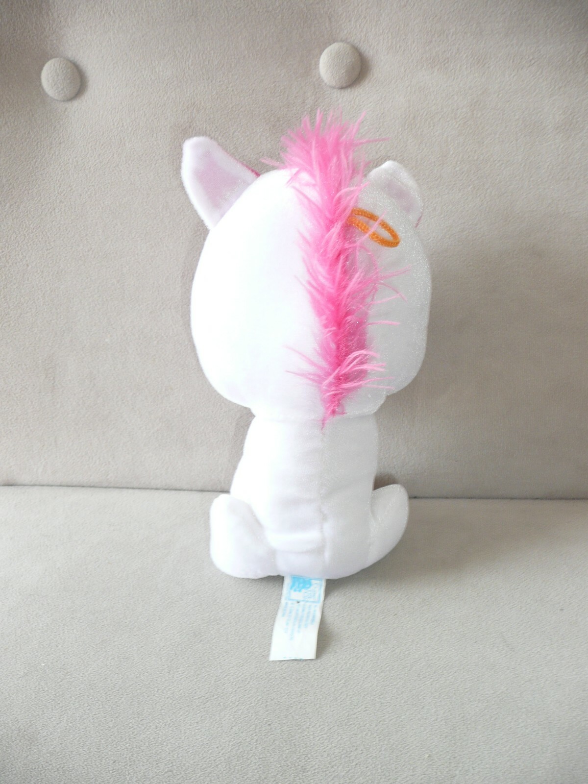Classic Toy Co Inc Pink & White Unicorn plush Stuffed Animal 9"