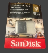 SanDisk SDSQXBZ-128G-AWCKA 128GB UHS Speed Class 1 Memory Card New