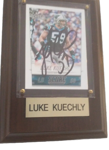Great Description About Luke Kuechly Autographed Football