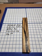 Black and White Ebony Wood turning blank 2 1/4"x 2 1/4"x 14 1/2 " EBW36