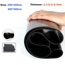 Solid Black Neoprene Rubber Gasket Sheet / Solid Black Smooth 1mm - 3mm Thick
