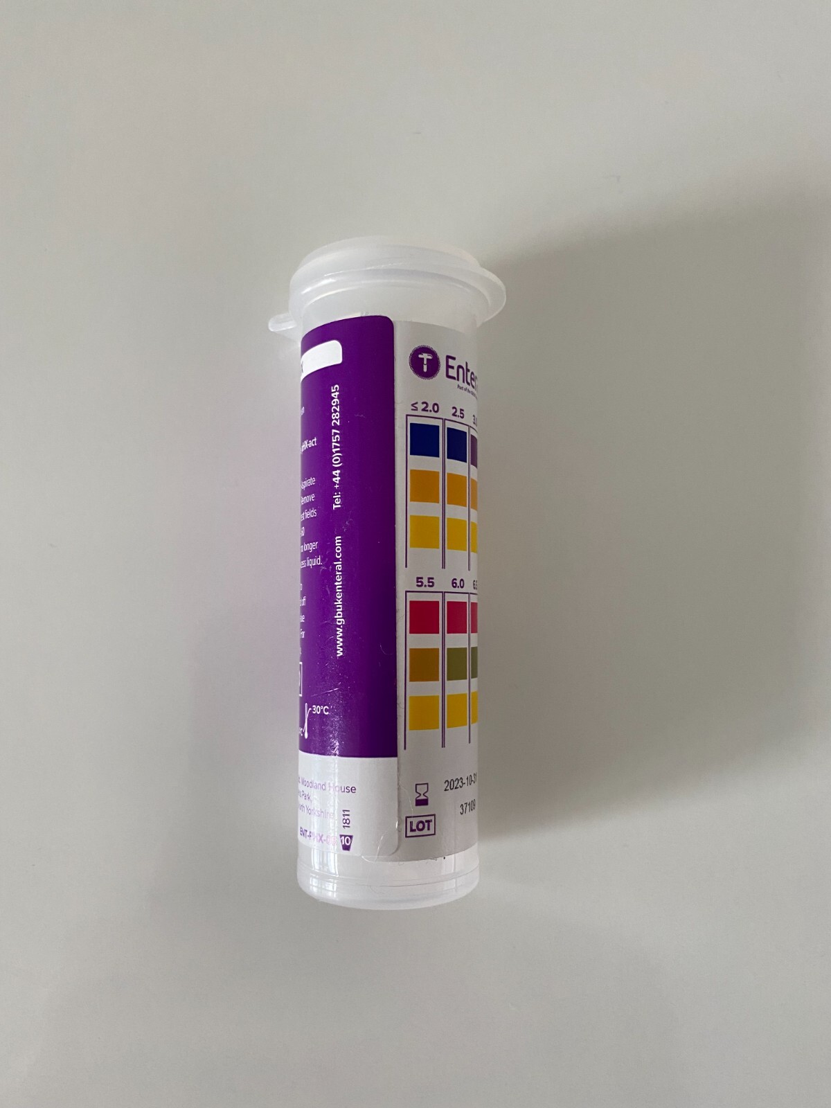 Enteral pH Test Strips to determine pH of Gastric Aspirate (100 Strips