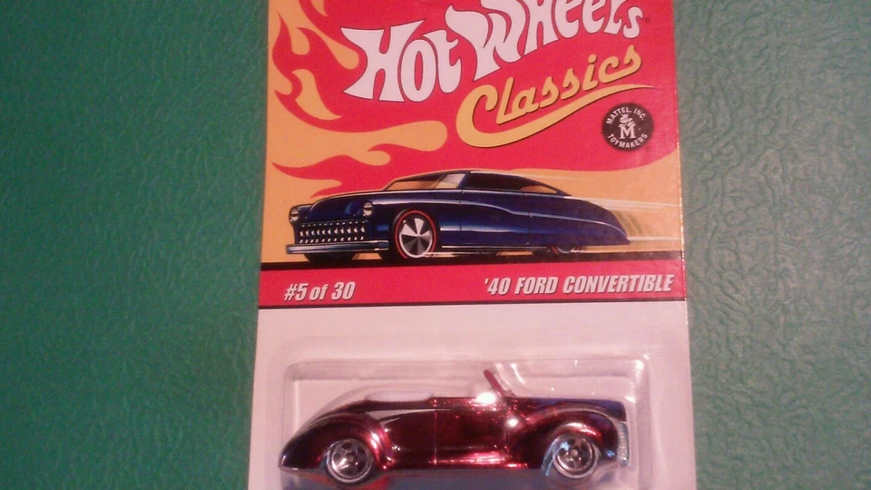 Hot Wheels Classics Series 3 #5 Red '40 Ford Convertible BRAND NEW - Image 4 of 4