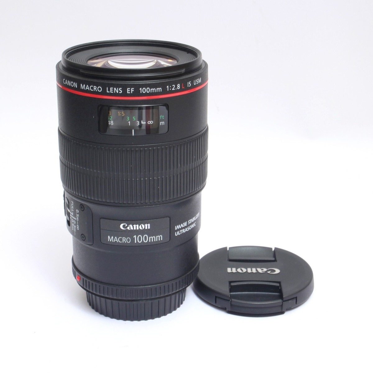Canon EF 100mm f/2.8 L MACRO IS USM Lens With Box Hood