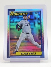 BLAKE SNELL 2025 TOPPS UPDATE 35TH ANNIV RAINBOW FOIL #U90-4 DODGERS Q6573