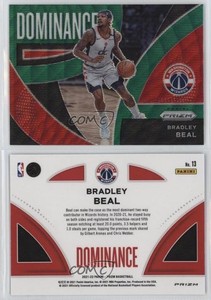 2021-22 Panini Prizm Dominance Green Wave Prizm Bradley Beal #13