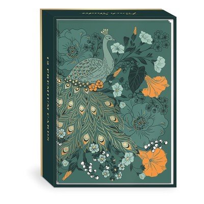 Nightshade Peacock Floral Boxed Note Cards (52851)