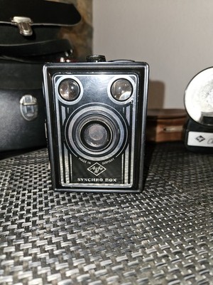 Agfa Syncro Box Mittelformat-Kamera, Rollfilm 120/6x9cm, Vintage