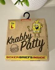 Crazy Boxer Briefs w/ GIFT BOX Krabby Patty S...