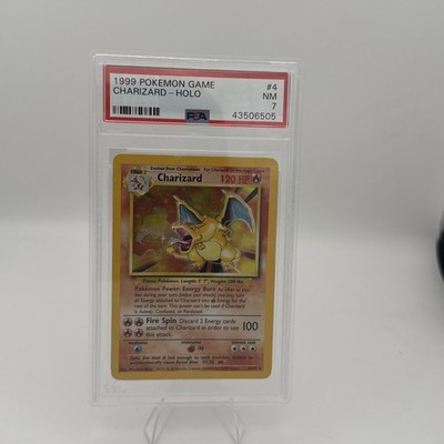 1999 POKEMON GAME #4 CHARIZARD-HOLO PSA 7