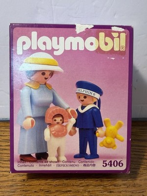 Vtg Playmobil 5406 Victorian Mother with Children New in Box Factory Sealed 1992