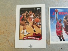B.J. Armstrong Bulls PRE PRINT 1992 - 1993 Topps Archive OVERSIZE RARE WOW