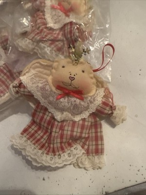 Christmas Ornaments Teddy Bear Angels Set Of 6