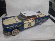 ICHIKO JAPAN TINPLATE FRICTION POWERED BUICK HIGHWAY PATROL CAR £75 BUY IT NOW