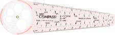 SAFE-T Compass, Orange, Blister Card, Classroom Safety Compass, Geometric Tracer