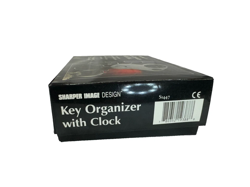 Sharper Image Design Key Organizer with Clock -NEW OPEN BOX - Image 3 of 4