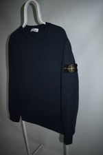 Stone Island Garment Dyed Compass Badge Crewneck Sweatshirt Pullover Navy Sz 2XL